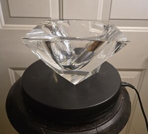 Vintage Kostaboda Orrefors Tornado Elegant Clear Crystal Bowl